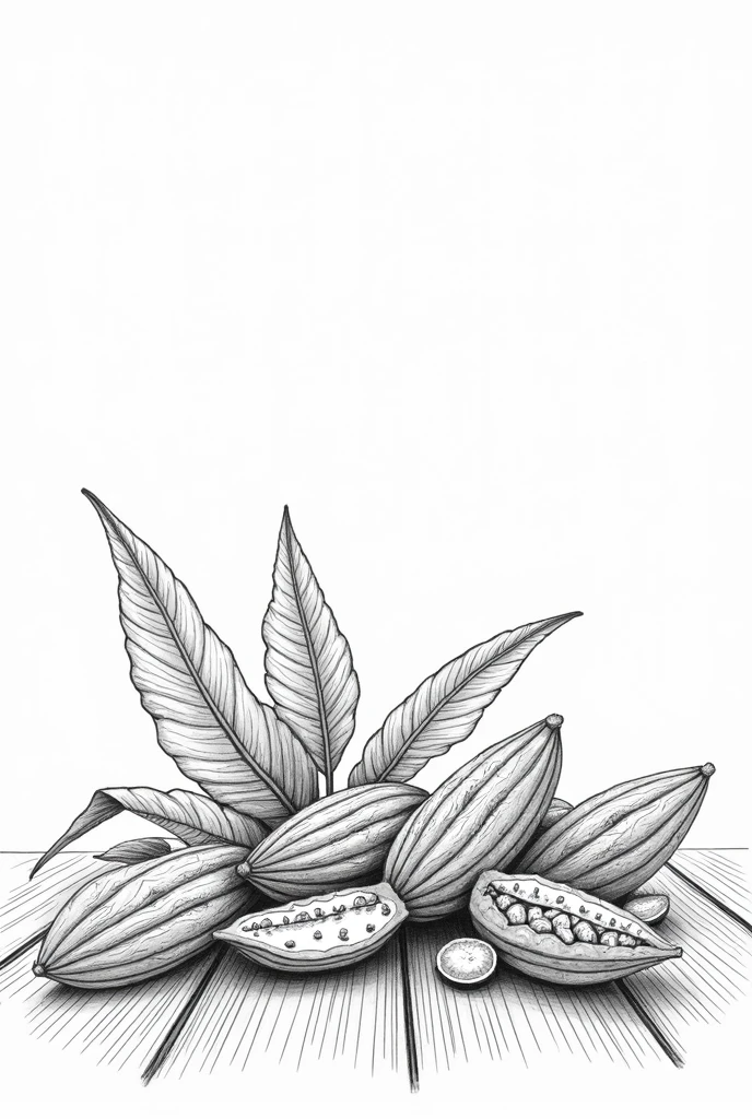 3 Bananas on the table. Children's coloring book. Black outline and white background. Picture size --ar 9:16--.