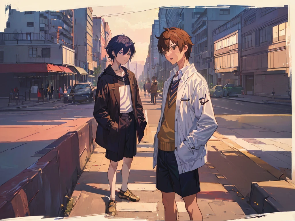 (Makoto Shinkai:1.3),(Makoto Shinkaiスタイル:1.1),,zcshinkai\(\style\),( best quality, high definition ,4K, 8K resolution,8K resolution, high definition ,Ultra HD:1.1, super detailed:1.1),( fine details of masturbating:1.3),(Anime-like:1.4),Anime protagonist,Anime Boys, Animation Art ,Fresh,( bright and fresh boys:1.4)),( is cool:1.4,cute:1.1),(Masculine Thoughts ), baby-faced boy to cuntboy,Handsome guy,Popular boys among girls, male athletic club members,(Big rough outfit ),Uniformity of large rough clothes ,((Big rough outfit の調整:1.4)),(big white sweater :1.2),((Thin limbs:1.4)),Smoothly,Concave and convex,I am, Evil Dark Romance Simulation Victims Who Derail a Man's Life,,,(A boy with a girlfriend suddenly turns into an otome girl :1.4),, real,Handsome guy体型,,,(3d),(2.5D:1.2), It's Our Youth !,全開Eroticス,Erotic,(Sudden Penis Total Destruction ),((((2 Men,My friends too)):1.4)),((((2 Men,My friends too)):1.4)), Rose and Yuri and Normal's complicated romantic relationship,,隠し切れないラブラブ❤双方両想いに❤,At that moment ,,なにこれ男の子cute,
