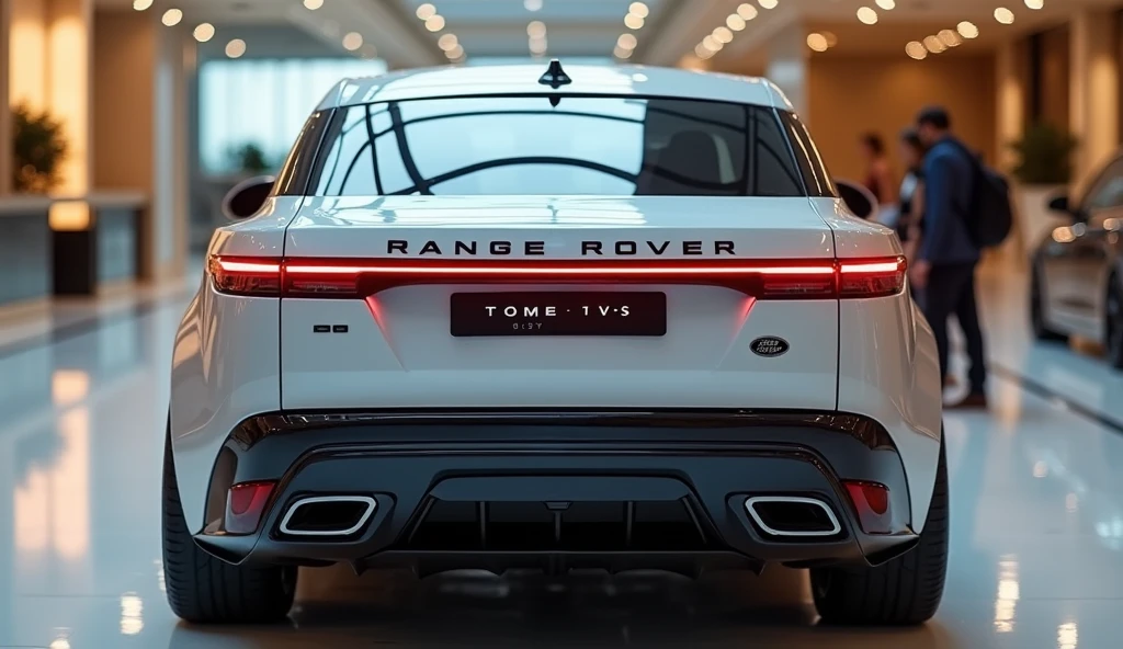 2025 Land Rover Range Rover Rear Rear view of painted white with shiny clour 2025 Range Rover Sport ...