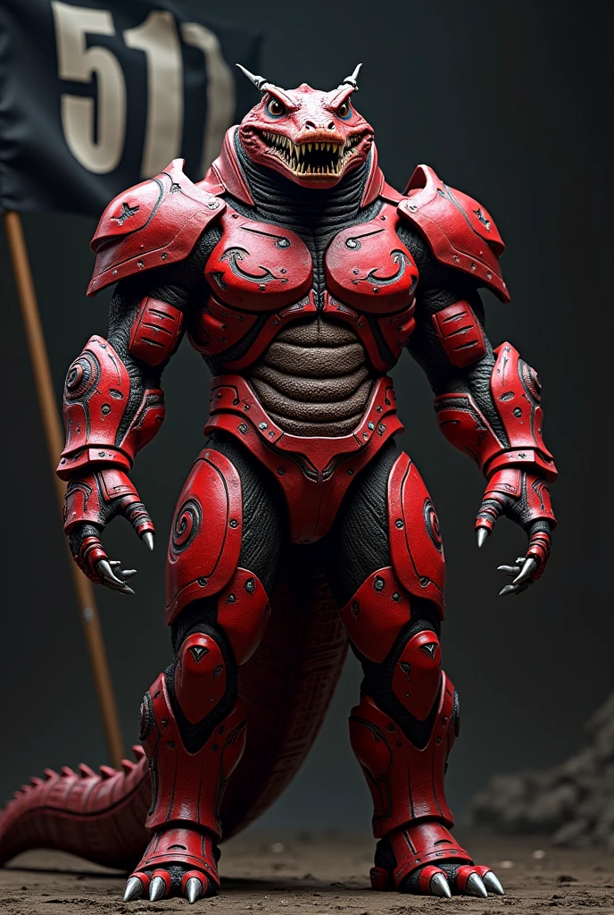 Crocodilo power ranger red