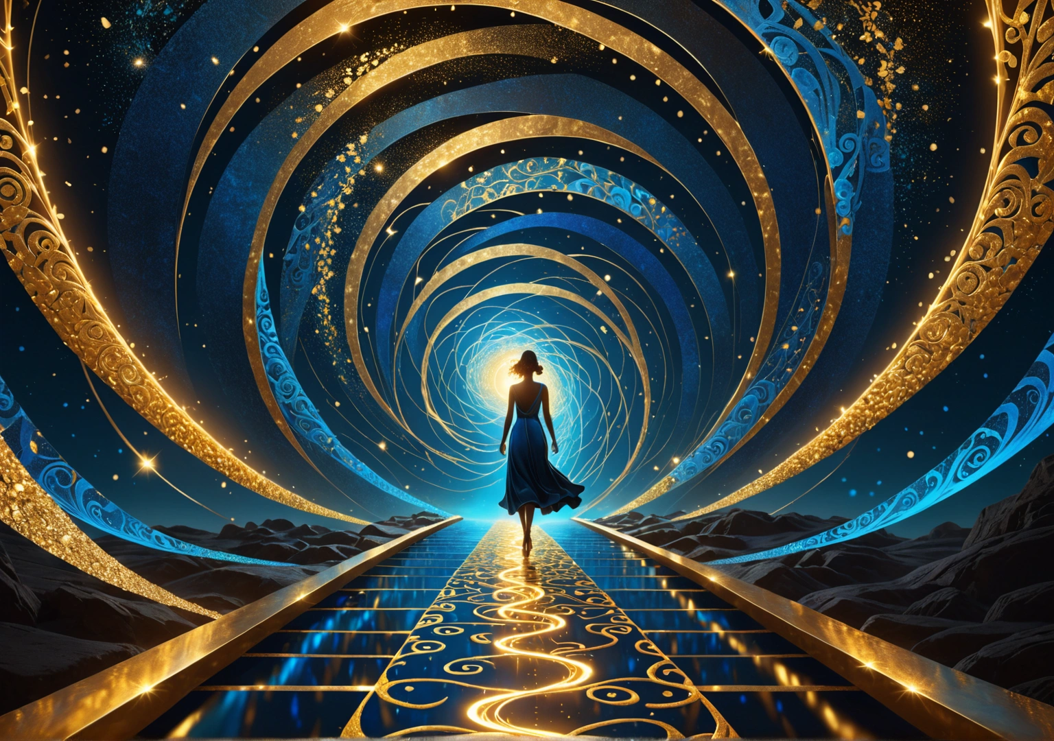 original,(Highest quality),(masterpiece:1.1),(Highly detailed CG unity 8k ),(Extremely colorful:1.2),deep sea,Ancient times,A Mermaid in the Form of a Beautiful Girl,Swim gracefully,未来のdeep sea都市,Japan Trench,Atlantis Continent,Reflection of the universe,Vast space,fusion of the future and the past,Time Transcended,Distortion of Space,Wide-angle lens,horizontal line