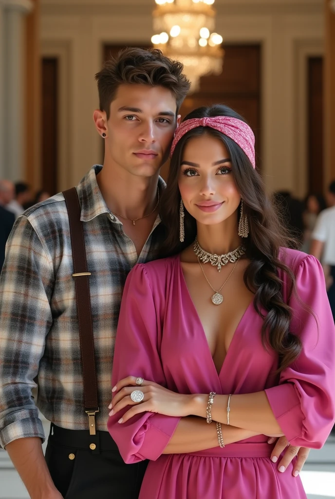 A beautiful couple who were neighbors in a village