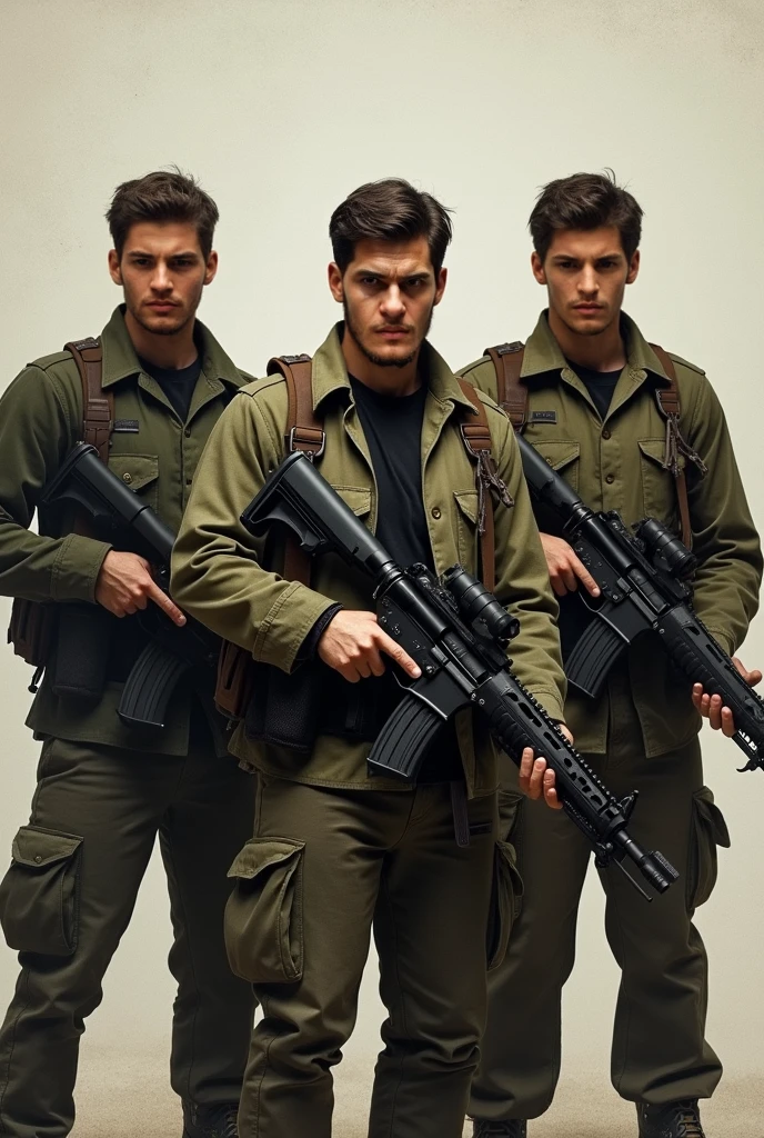 A 21 year man holding rifle gun 