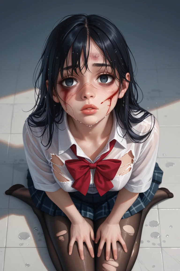 ((lots of heart marks:2))、(very small girl having sex:1.9)、(girl rides on top of guy perfectly:1.3)、(eyes half closed:2)、((drool from the mouth:2))、(The body shakes violently:1.5)、8K resolution、 masterpiece、((highest quality))、anatomically correct、(large group of middle aged men)、(Chain Color)、(stick out tongue)、(flower hair ornament)、(high school uniform:1.3)、(blue hat)、((Hasselblad Photos))、[:(detailed face:1.2):0.2]、 round face, (Naked々She is wearing only a patterned apron.), (Squat down a little and spread your legs), （Sweatをかいている）、((showing off her pubic hair, Sweat)), ((Riding a metal dildo)), ecstasy face