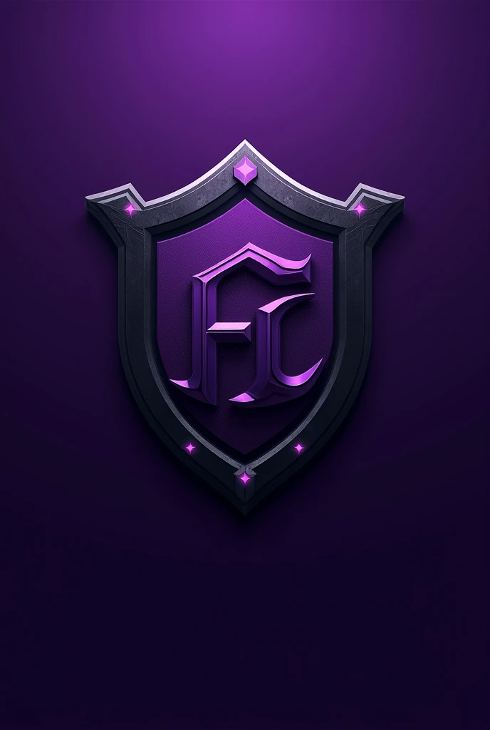 Create a round team shield with the purple letter s in the shape of a circle, with details around the circle.

