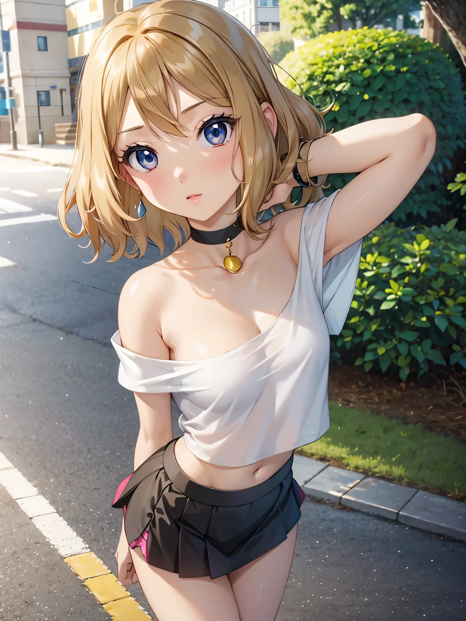 ((Top Quality, 8k, Masterpiece: 1.3)), Photoreality (1.4)), Raw Photo, Single Woman, Light Brown Hair, Bob Cut, Super Delicate Face Japan, Delicate Eyes, Double Eyelids, Light Smile, (Black Underwear with Holes: 1.2), (Big: 2), (Sitting Open Crotch: 1.5), Back Alley, (Chest Focus: 1.2), (Perspective: Chest)