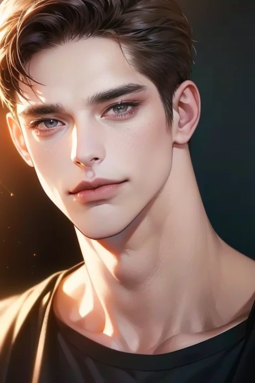 handsome man, without clothes, home, sunny weather, (high detailed face:1.2), (many details:1.2), high detail, high resolution, 8k, cinematic lighting, hyper realistic, shadows,trending on artstation, hyper detailed