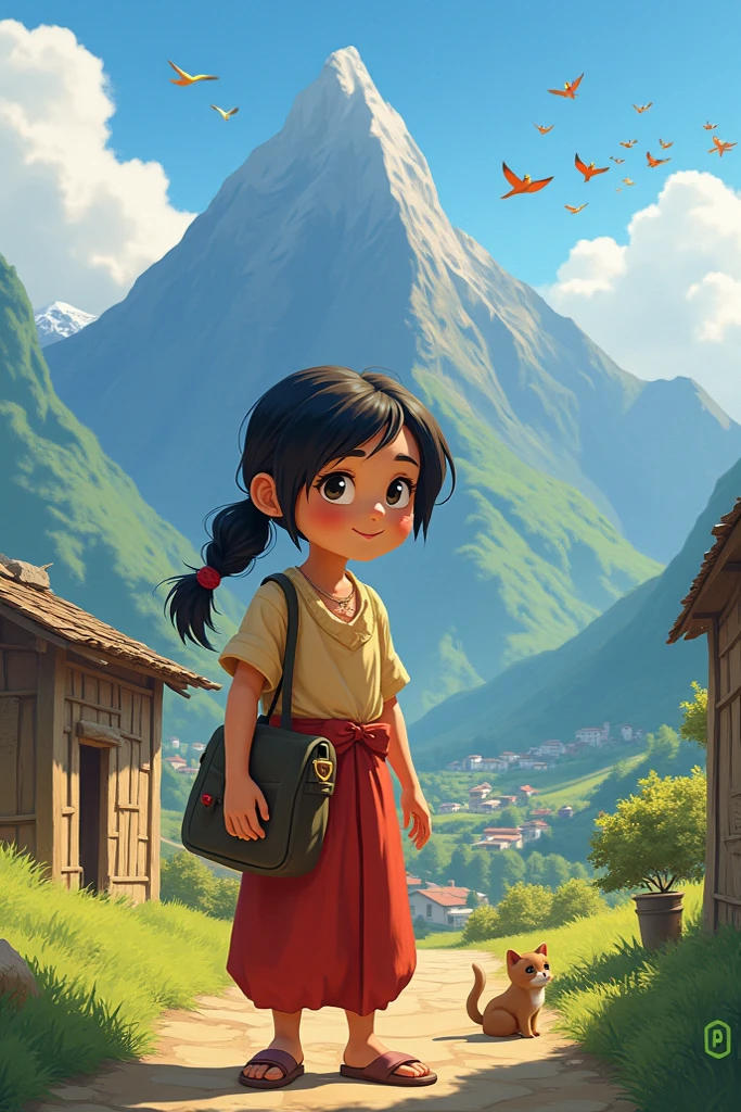 A village hidden among the mountains and jungles, a young girl fighting to keep her only school open in the village with a girl fighting for her school
