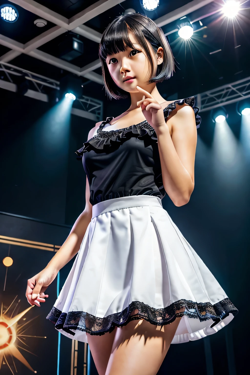 (((maid clothes)))), (((big)))), drunken eyes, Hatsune Miku,