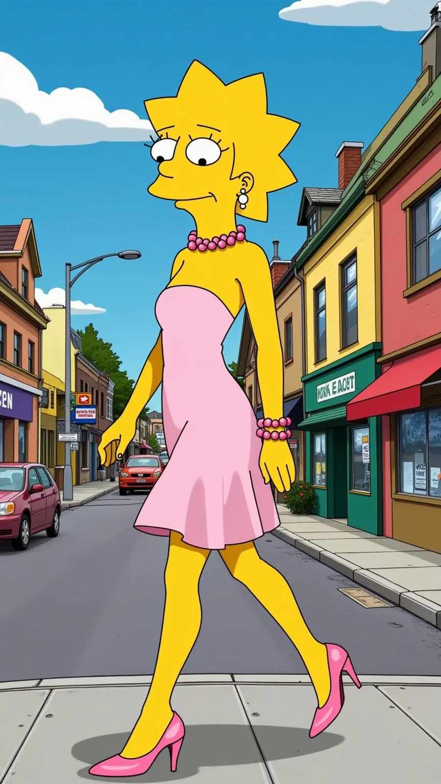 Alphys ,obra maestra,mejor calidad, detalles intrincados,iluminacion hermosa,parque,en publico,paseando,desnuda nsfw,nervioso,1mujer,estilo de arte de misosouperstar,vestido de gala negro con estrellas