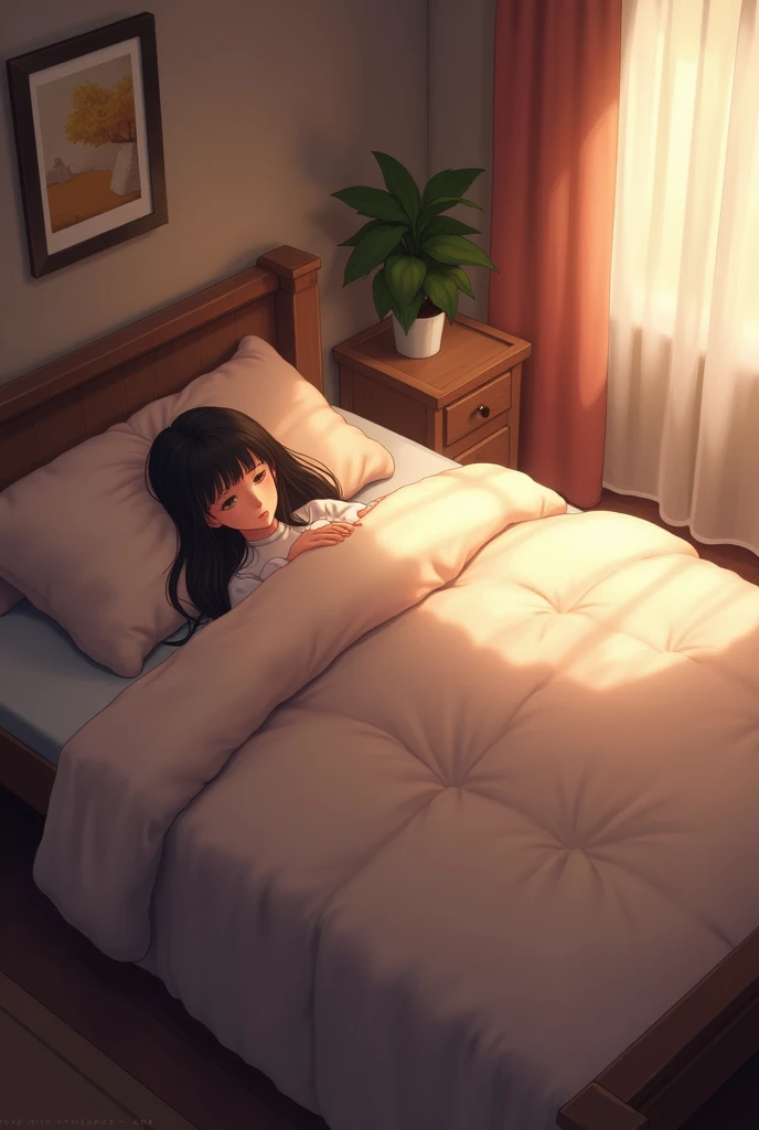 woman in sleeping mattress