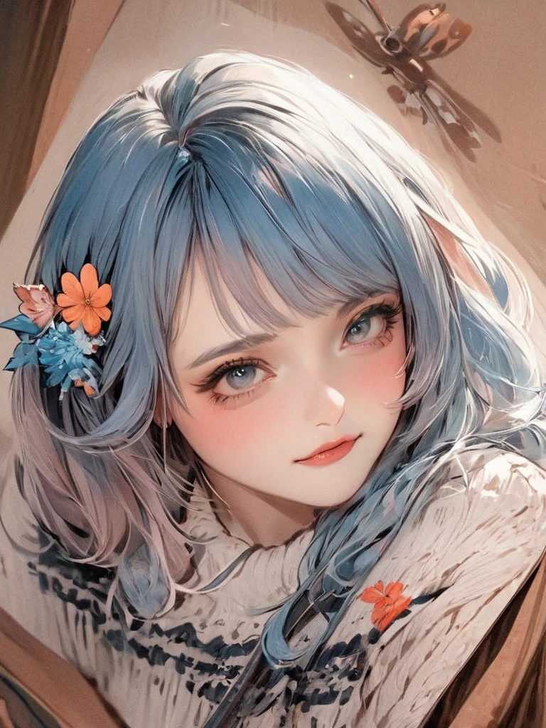 masterpiece, best quality, close-up,(1girl), tokyo mewmew , character in their casual clothes, detailed face, happy, face focus, anime eyes