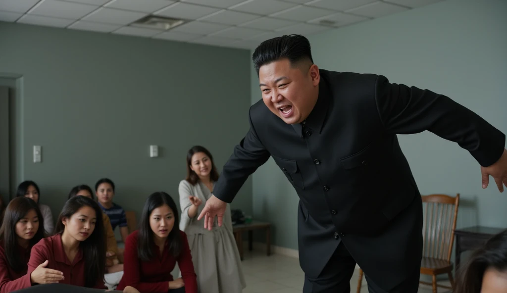 Kim Jong-un being shot to death
