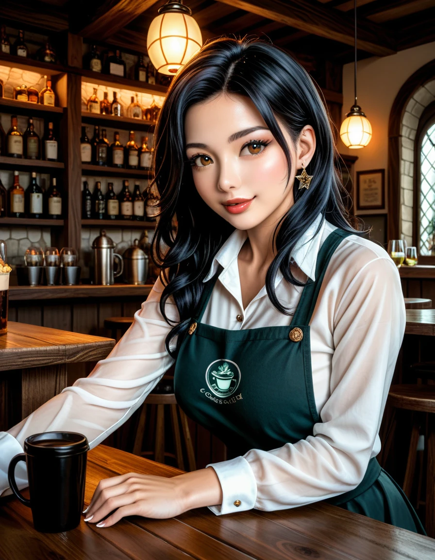  dark and empty restaurant with bar and tables ,  taverns nightlife , , dimly lit cozy tavern ,  multidimensional cozy tavern , Korean izakai scene, dimly lit cozy tavern , dimly lit dive bar , inside the bar, streets in Seoul , , cozy cafe background,  The coffee shop , в Сеульском городе ночью  realistic image, masterpiece,  artwork ,  hyperrealistic , rendering ,  realistic physical rendering ,  Photorealistic rendering ,  highly detailed ,  high-quality render ,  architectural rendering ,  very realistic 3D render ,  realistic image,