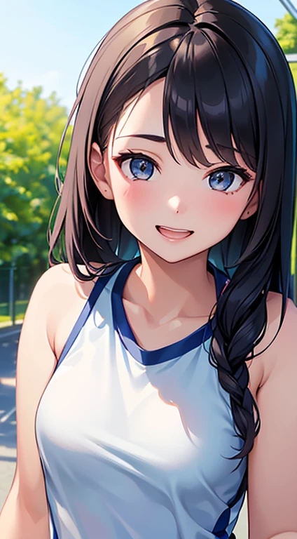 nozomi_tojo, (long_hair), long hair,1girl, solo, purple_hair, twintails, aqua_eyes, hair ornaments,((8k, RAW photo, highest quality, masterpiece), High detail RAW color photo professional close-up photo, (realistic, photo realism:1. 37), (highest quality), (best shadow), (best illustration), collarbone, ultra high resolution, highly detailed CG unified 8K wallpapers, physics-based rendering, cinematic lighting), 1girl, solo, , roxy migurdia, 1girl, ahoge, alternate hairstyle, bangs, bare shoulders, blue bow, blush, breasts, breath, , hair between eyes, long hair, smile, ??????, small breasts, solo, thighs, very long hair, , ((masterpiece)), sideface, very detailed face, cheerleader, pompons