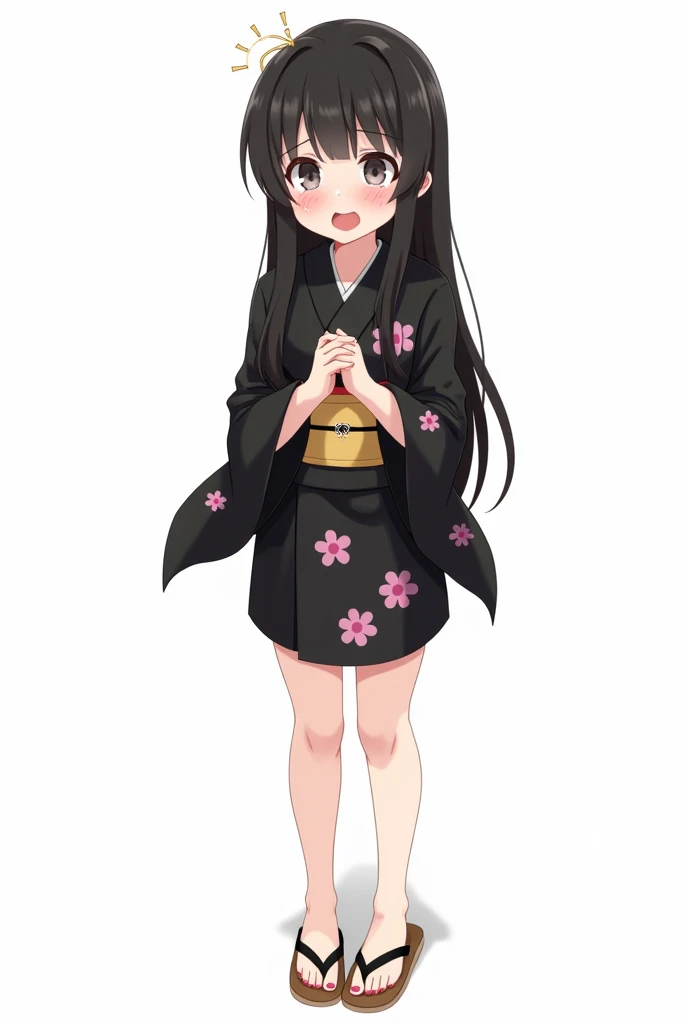 (highest quality, masterpiece, High resolution)、4K Anime Art、(1. Beautiful Japanese Women、)、(Dance happily on the beach)、 (Detailed depiction of a beautiful face)、Smiling Kindly、Large Breasts、Slim figure、、(Skirt and small top)、tropical、Palm tree、Blur the background、(Blank Background)、((White Background))、one person、Long Hair、Black Hair、With bangs、10 years oldaby Face、Innocent face、Big eyes、barefoot、black eye、cute、Spread your legs、With ribbon、凄くLarge Breasts、身長のsmall、Are standing、underwear