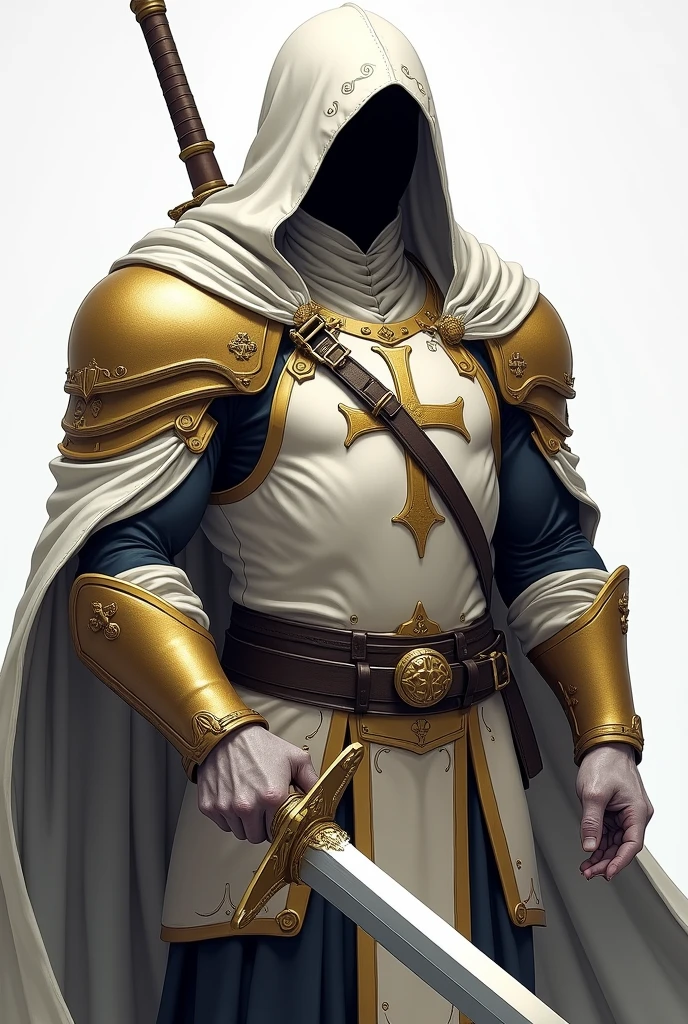 (masterpiece), (best quality),(portrait),1boy,solo,(sharp focus),((knight templar)),Crusader,((ancient)),fantasy,mask,white cloak,fantasy art,neocrusader,((simple background)),(gray background),