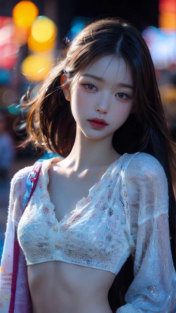 a close up of a woman with long hair standing near water, ulzzang, gorgeous young korean woman, korean girl, beautiful young korean woman, beautiful south korean woman, beautiful asian girl, asian girl with long hair, beautiful girl model, korean women's fashion model, with long hair, beautiful young girl, beautiful model girl, young adorable korean face