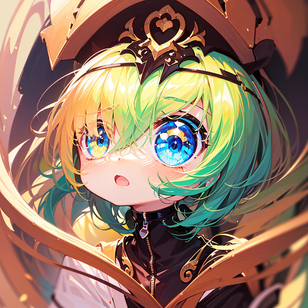  Anime Style 、 neon light、 Neon Color Palette 、1girl,((( What Kick Best Composition 、 best quality、 greatest masterpiece、 super detailed、 high definition、 perfect anatomy)))、（ detailed eyes on board、 beautiful eyes）、 Artistic Picture with Neon Colors、cute、Chibi、世界一cute絵、