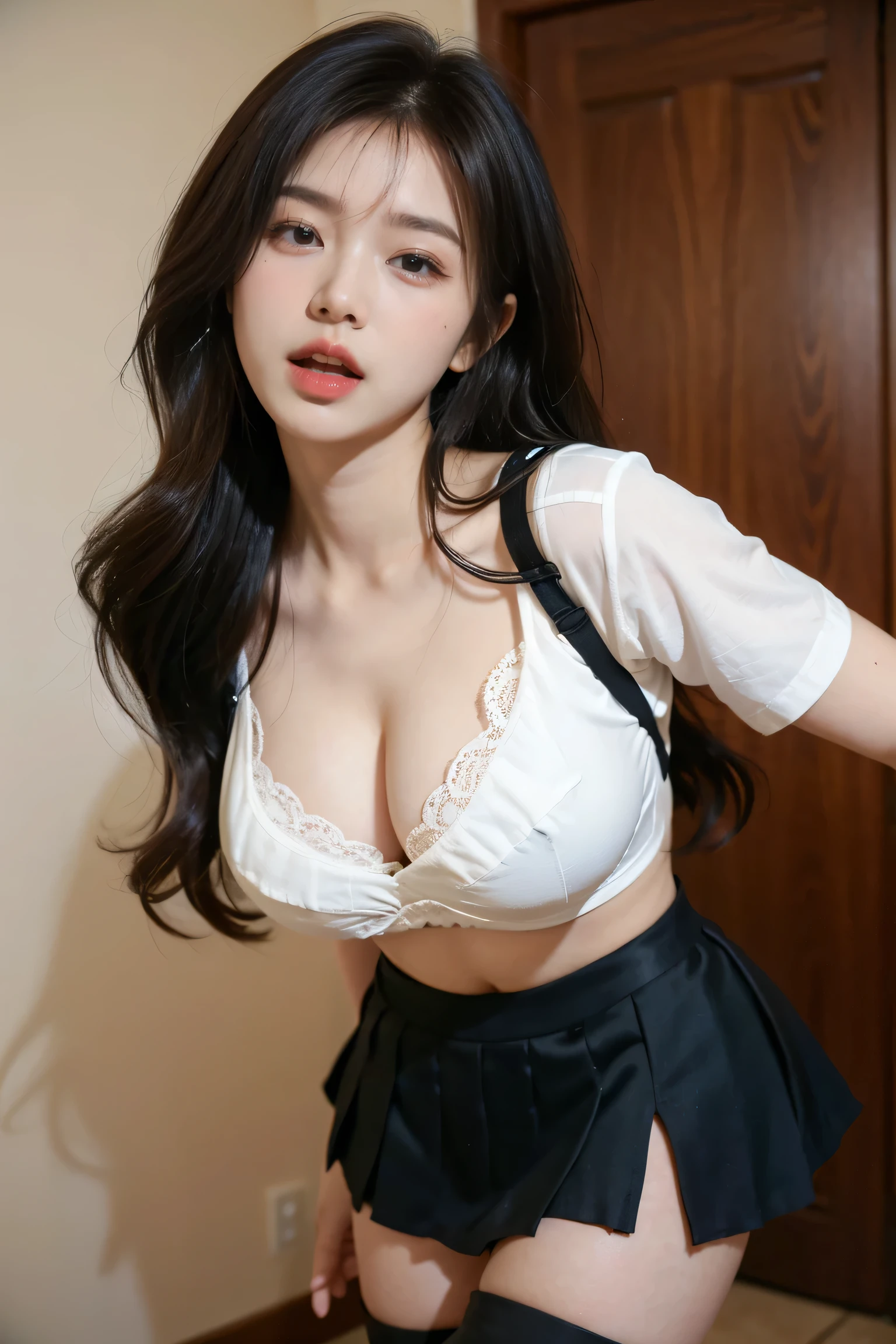 Detailed , open shirt show, luxury office manager,Sex between a 55-year-old virgin man and a beautiful very slut girl,Fairytale Girl、whole body、good style、、、、formal jacket、、long black hair,((Realistic lighting, Best quality, 8K, Masterpiece: 1.3)), Clear focus: 1.2, 1very seize a manslut girl, Perfect body beauty: 1.4, Slim abs: 1.1, ((dark brown hair,bust 86, waist 53,hip 88: 1.3)(super slender body),(she is very slender body)(all nude)(beautiful fair skin) (She is a soapland regent top ranker)(all nude: 1.4),(Sex that blames a man)the woman drives him to climax.rub your chest, man releases sperm into woman's vagina,sexy shot looking at camera、Realistic chest with high proportions、Realistic medium breasts、thin abs、highly detailed skin,She rides on top of the guy and grinds her hips hard,Like feeling ecstasy,She got naked ((While licking a man's ear)),(1 male、1 female,having how in pussy sex)),upright straddling,supright straddling),how ,woman on top,bed, garter belt,, Shangri-La Hotel, Double bed, crawl on all fours, whole body,she, inserted it into my wet pussy.A man was forced to how inside a girl's She exposed h, in Creampie cowgirl positionobra maestra, alto detalle, an aviation flight attendant, tiene el rostro de AMBER HEARD, (uhd, fondo de pantalla 8k, high resolution), cinematic lighting, physically based rendering, premiado, piel extremadamente detallada, cara extra detallada, Ojos de alto detalle, cuerpo completo con las piernas cruzadas, She wears a light blue dress uniform with a gray belt and a blue scarf., atras de ella esta un avion Embraer 190, Carl Zeiss 85 mm F/1.4,, holds the man's genitals in her vagina with her left hand, inserts them into her vagina, and has sex in cowgirl position.