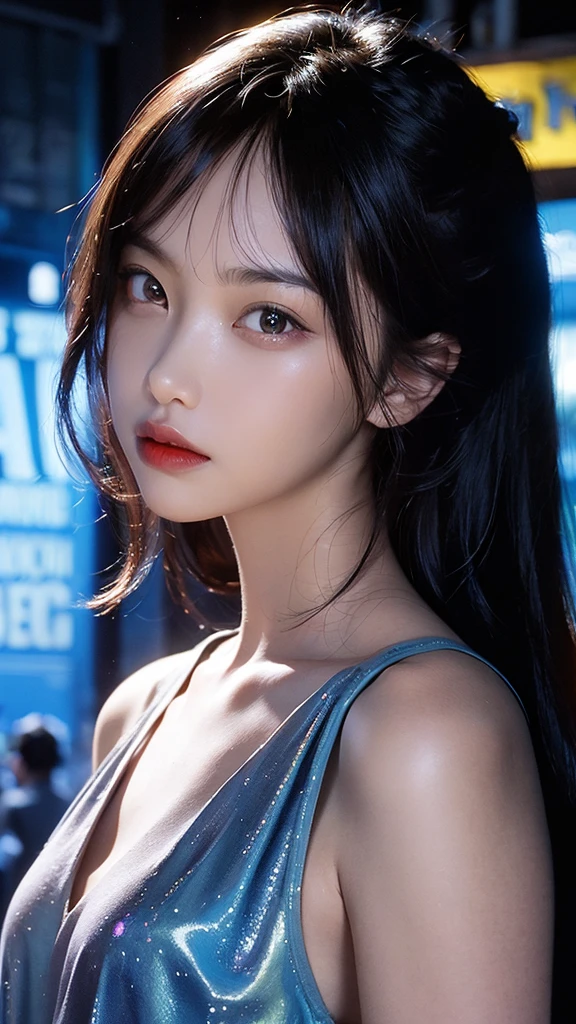 ((Best Quality, 8K, Masterpiece: 1.3)), Sharp: 1.2, Perfect Body Beauty in the Rain: 1.4, Wet Body Slim Abs: 1.2, ((Layered Hairstyle, Medium: 1.2)), ( Wet white button-down long shirt: 1.1), (tank, street: 1.2), wet: 1.5, highly detailed face and skin texture, detailed eyes, double eyelids, close-up of a man holding a sword before the full moon, very beautiful cyberpunk samurai, she holds a katana, inspired by Kogai Kano, female samurai, katana, holding a big sword, demon samurai, from the night of the ark, demon samurai warrior, she holds a sword, Kunoichi, dramatically-wielding katana pose, (ultra: 1.4) hair with traces left by rain. In the dark night, with lightning and thunderstorms! Running barefoot, there are already wounds and blood on the arms on the body,
