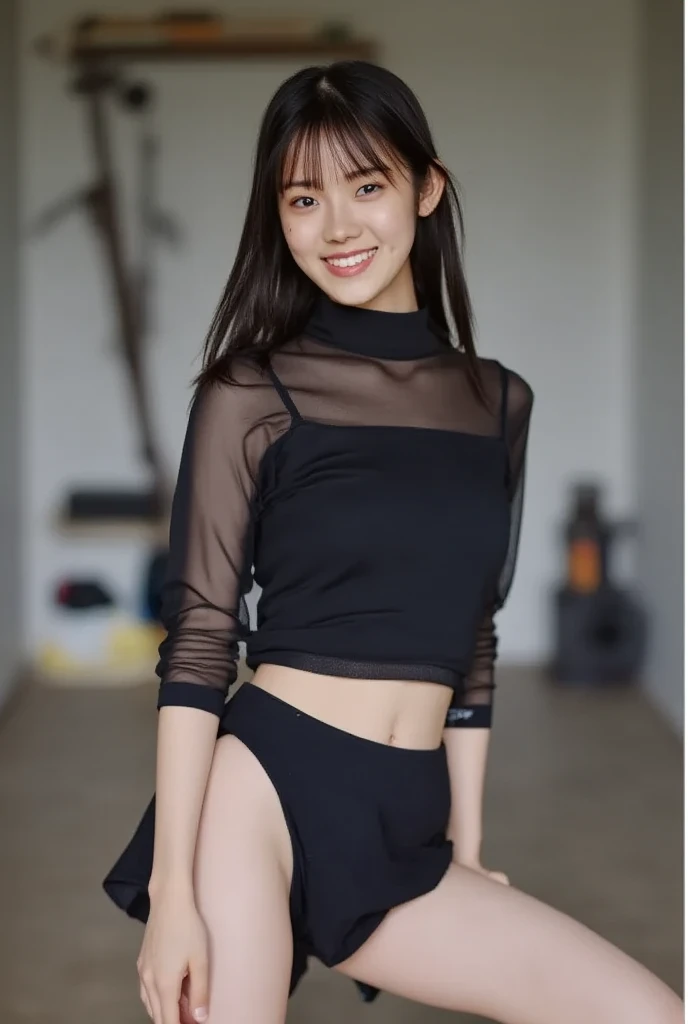(Best image quality、highest quality、Highest Resolution、masterpiece、detailed、Actual Photos)、
(((A mesh flared skirt that lets your underwear show through)))、
Japanese girl、
可愛いJapanese girl、
18歳の美しいJapanese girl、
Slender figure、
Small breasts、
ponytail、
The girl is facing the photographer、
Smiling、
whole body、
California coastal cafes、