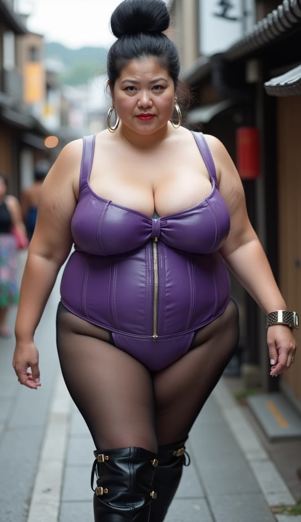 (((Photo Composition))), gravure, highest quality, Very detailed, Realistic, Very detailedskin, Perfect Anatomy, (Japanese MILF),80 years old, big breasts, Mature Woman, Sexy, Chromo White Skin, View your viewers,(((obesity))),(Double chin),(Sagging breasts),((Big belly)),((chubby face)),Thick arms,thick upper arms,Thick legs,((Pussy juice)),long hair,Facial wrinkles,make up,(hair ribbon),(cosplay),garter belt,pantyhose,coat,lace bra,frill panties,((brown hair)),solo focus,from below,show off panties,(pov:1.4),orgasm face,((ferris wheel)),sweaty skin