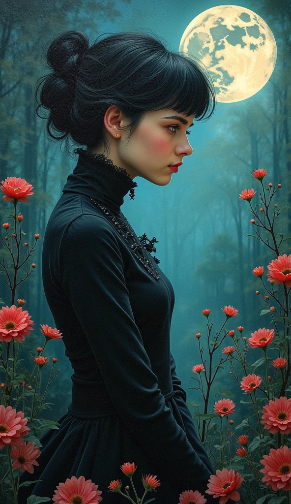 Dark fantasy. poppy field. beautiful cinematic impressionistic painting, gothic, minimalism, psychedelia. dark eerie horror, something out of this world, with a blue and green underwater theme, in the style of jeremy mann and charles dana gibson, mark demsteader, paul headley, perfect cast, insanely beautiful detailed octane visualization, artstation trend, 8k fine art photography, photorealistic concept art, programmed natural volume, cinematic perfect light, chiaroscuro, award winning photography, masterpiece, oil on canvas, raphael, caravaggio, greg rutkowski, beeple, beksinski, giger, ultra hd, realistic, high detail, uhd image, pen and ink, perfect composition, beautiful detailed complex, insanely detailed octane rendering, artstation trends, 8k art photography, photorealistic concept art, soft natural volumetric cinematic perfect light.