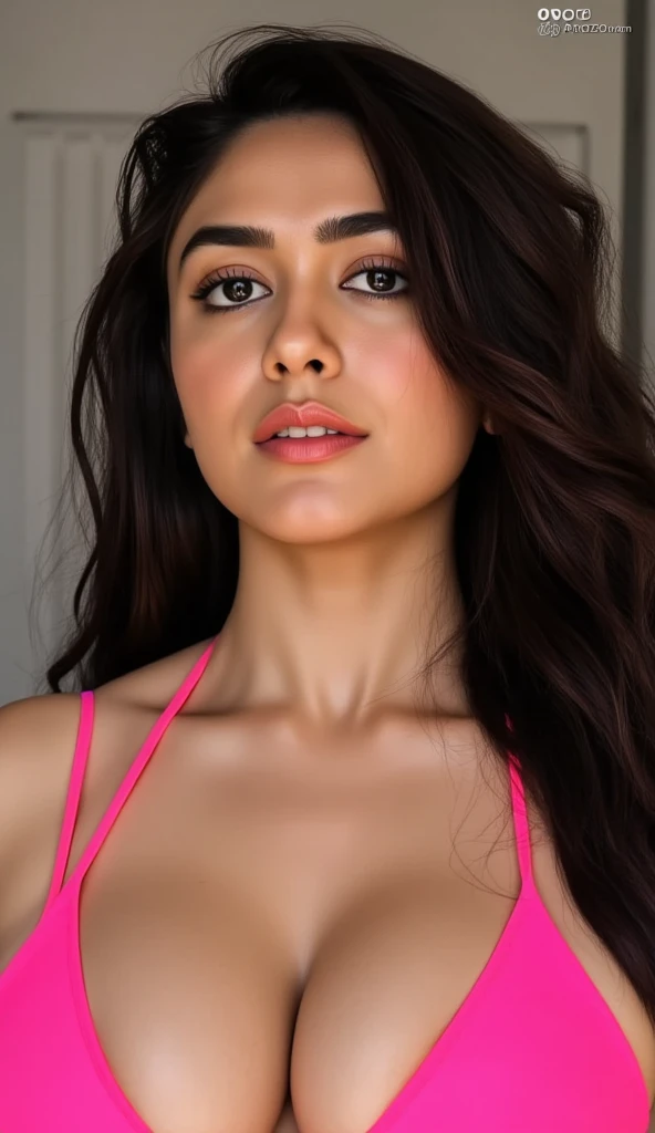(best quality,4k,8k,highres,masterpiece:1.2),ultra-detailed,(realistic,photorealistic,photo-realistic:1.37),1girl,young fit female,brunette hair,strapless bandeau bra,thong panties,sensual pose,solid color background,detailed facial features,beautiful eyes,long eyelashes,beautifully defined abs,slim fit athletic body,dynamic lighting,cinematic composition