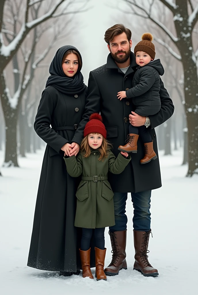 Book cover destiny traced actor Can Yaman with big hair and a black-skinned woman with curly hair there is an eleven-year-old teenager with black hair daughter of the couple castle snow Christmas
