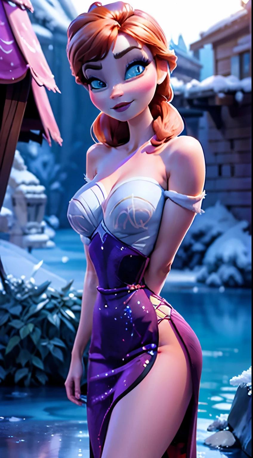 Frozen Ana frozen Disney is very hot. busty. cutout. production