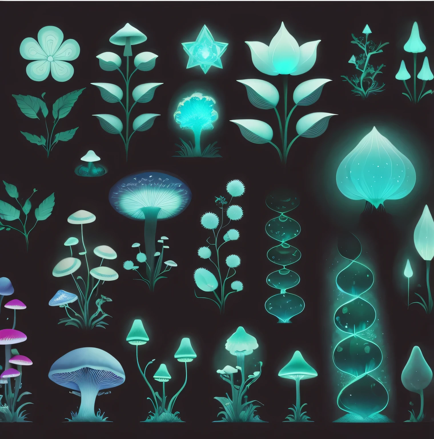  Fantasy Magic Vegetation , 高度 Detailed plants , 详细的Glowing Plants,  Detailed plants ,  stylized vegetation ,  game assets with plants ,  props containing mushrooms ,  Plants and Mushrooms ,  Art Nouveau jungle environment  , Plant environment, Fractal plants , Hanging Plants ,Glowing Plants,Glowing Mushrooms , Detailed Game Art ,环境设计插图,, 2D game material, unnatural shape ,environment  conceptual art ,2D conceptual art  , 2D game material. conceptual art ,Visual development,  Magical Surrealism , Surreal illustration, painting,  K8 HD quality New Hyper-realistic , Whimsical Art, , fantasy, Magical Reality , Strange art ,Glowing Plants,Glowing Mushrooms , Detailed Game Art ,环境设计插图,, 2D game material, unnatural shape ,environment  conceptual art ,2D conceptual art  ,sharp crystal , 2D game material. conceptual art ,Visual development, 魔幻superrealism, 超Reality插图, painting,  K8 HD quality New Hyper-Reality, Whimsical Art, , fantasy, Magical Reality, Strange art, Popular Hyper-Reality,There is a surreal painting,Surreal dream landscape, a Surreal dream landscape, Super Reality Dream, 4K Ultra Reality, Surreal landscape, Super Reality Background, Hyper-Reality Art, Surreal dream landscape, Super Reality Scene, New Hyper-Reality. The art of mathematics, surreal The art of mathematics, surrealistic The art of mathematicswork, Surreal landscape, Hyper-Reality of magical shapes, artstyle bse fascinating art style fusion , this illustration combines the HyperReality of Salvador Dal, the intricate Symbolism of ( Hironimus Boss ), the dreamlike landscapes of Yves Tangji, the mind-bending perspectives of rice.c. Escher, and ((( Fantastic Beauty of Anna Dittman))).  works in chaos , Melting Dal ,  The Wonderful Creature of Boss , Tangji&#39;s otherworldly landscape, Escher's impossible geometries, and Dittmann&#39;Beautiful characters. The final product is a fascinating and mysterious work of art.，Bringing the audience into a realm where reality and imagination are intertwined. (painting), (Fine lines), ( exquisite details) (Traditional canvas), (rich texture and depth of color), superrealism, Symbolism, Dreamlike scenery, (( Fantastic Beauty)), ( salvador dali style ,  Hironimus Boss , Yves Tangji, rice.c. Escher, and Anna Ditman), (Carmine ), (indigo), (Sand color), ( bright colors),  Quality