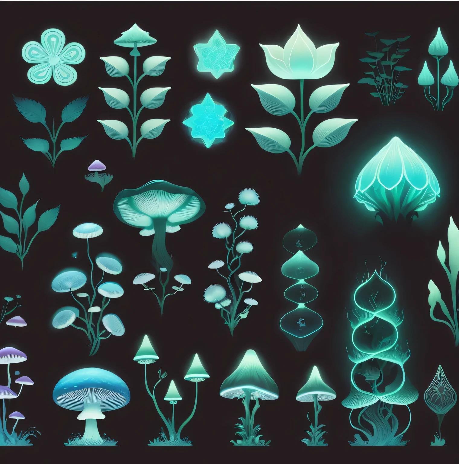  Fantasy Magic Vegetation , 高度 Detailed plants , 详细的Glowing Plants,  Detailed plants ,  stylized vegetation ,  game assets with plants ,  props containing mushrooms ,  Plants and Mushrooms ,  Art Nouveau jungle environment  , Plant environment, Fractal plants , Hanging Plants ,Glowing Plants,Glowing Mushrooms , Detailed Game Art ,环境设计插图,, 2D game material, unnatural shape ,environment  conceptual art ,2D conceptual art  , 2D game material. conceptual art ,Visual development,  Magical Surrealism , Surreal illustration, painting,  K8 HD quality New Hyper-realistic , Whimsical Art, , fantasy, Magical Reality , Strange art ,Glowing Plants,Glowing Mushrooms , Detailed Game Art ,环境设计插图,, 2D game material, unnatural shape ,environment  conceptual art ,2D conceptual art  ,sharp crystal , 2D game material. conceptual art ,Visual development, 魔幻superrealism, 超Reality插图, painting,  K8 HD quality New Hyper-Reality, Whimsical Art, , fantasy, Magical Reality, Strange art, Popular Hyper-Reality,There is a surreal painting,Surreal dream landscape, a Surreal dream landscape, Super Reality Dream, 4K Ultra Reality, Surreal landscape, Super Reality Background, Hyper-Reality Art, Surreal dream landscape, Super Reality Scene, New Hyper-Reality. The art of mathematics, surreal The art of mathematics, surrealistic The art of mathematicswork, Surreal landscape, Hyper-Reality of magical shapes, artstyle bse fascinating art style fusion , this illustration combines the HyperReality of Salvador Dal, the intricate Symbolism of ( Hironimus Boss ), the dreamlike landscapes of Yves Tangji, the mind-bending perspectives of rice.c. Escher, and ((( Fantastic Beauty of Anna Dittman))).  works in chaos , Melting Dal ,  The Wonderful Creature of Boss , Tangji&#39;s otherworldly landscape, Escher's impossible geometries, and Dittmann&#39;Beautiful characters. The final product is a fascinating and mysterious work of art.，Bringing the audience into a realm where reality and imagination are intertwined. (painting), (Fine lines), ( exquisite details) (Traditional canvas), (rich texture and depth of color), superrealism, Symbolism, Dreamlike scenery, (( Fantastic Beauty)), ( salvador dali style ,  Hironimus Boss , Yves Tangji, rice.c. Escher, and Anna Ditman), (Carmine ), (indigo), (Sand color), ( bright colors),  Quality