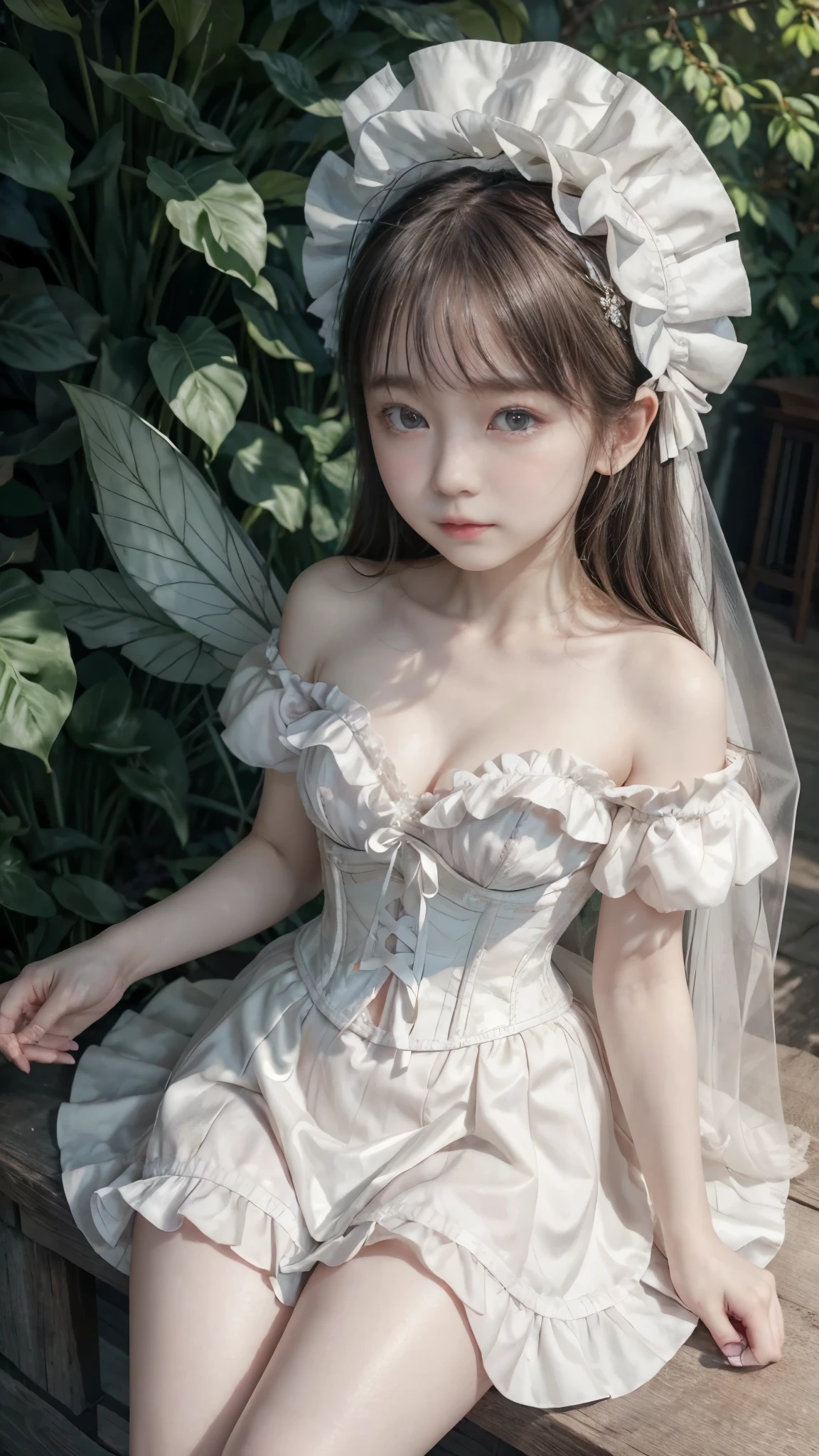 High resolution, extremely detailed, facial enhancement, mansion, loli, young girl, golden double diamond ponytail hairstyle, curly hair, an innocent and cute eight-year-old little girl, princess dress, white stockings,