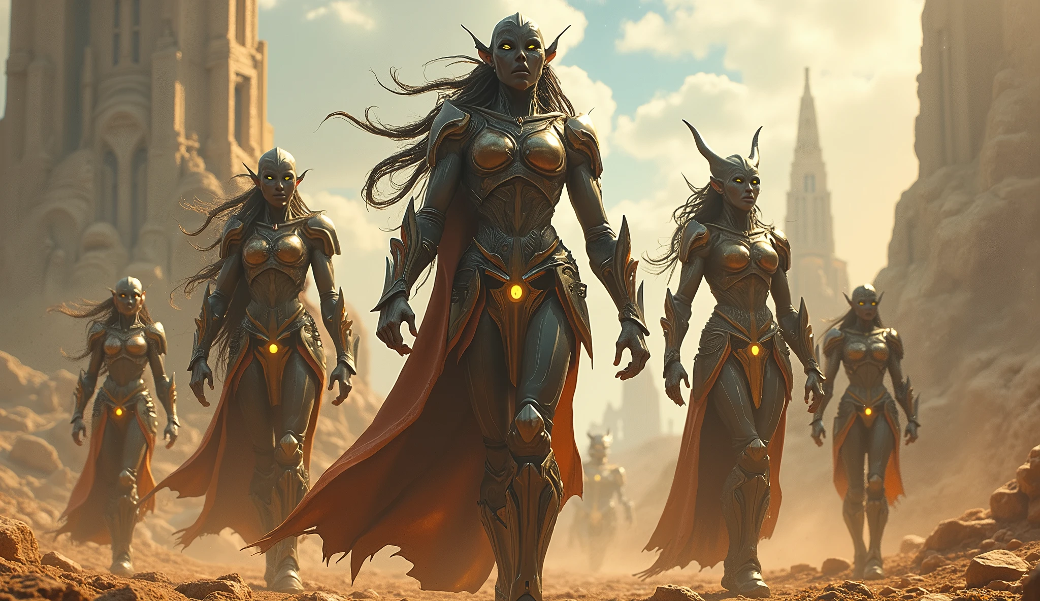 Output: (high quality oil painting), realism, jewel nobility, dynamic pose on the right, mysterious gates of hell, burning like flames, dark but beautiful graphics of the underworld, mythical character Anubis, the whole body covered with golden scales highlighting the lines and shapes of strong muscles, cinematic dynamic poses and dramatic camera angles, fine textures of black gold armor and calm effect of black gold cape,   Precise proportions and human anatomy are presented in the image, and the award-winning masterpiece of centered composition is Anxious, Angel of Death