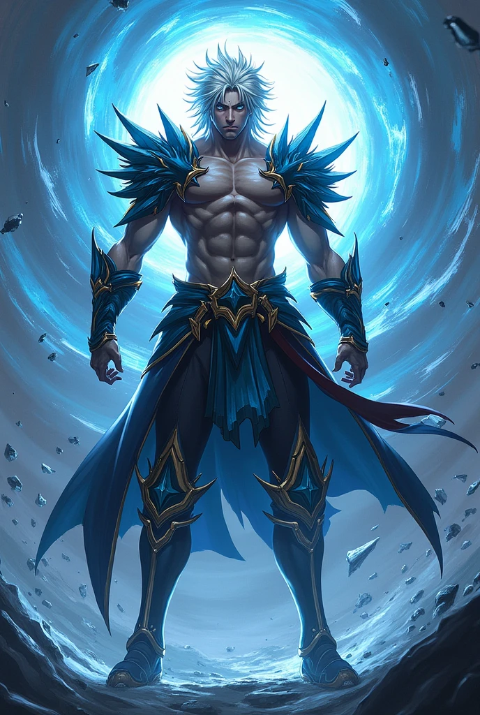 (mid_shot:1.3),(1 male:1.2),(muscle man:1.1),(frontal illumination:1.2),with a silver body and glitterati with lights above,extreme iridescent reflection,in the style of vray tracing,vibrantmanga,shiny/ glossy,rococo pastel,fluid form,tinycore,fluid impressions,vray,machine aesthetics,yanjun cheng,silver,shiny eyes,fluidform.,the young warrior,male characteristics,