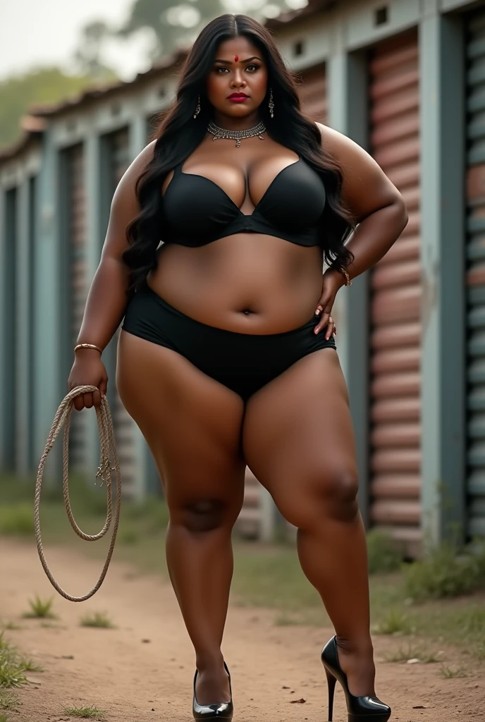 Photo of a ((short Beautiful (chunky) dark-skinned Haitian Woman wearing glasses and sheer tight negligee with a lustful grinning expression, long braided hair)), dense cannabis sativa Spring garden during golden hour, film grain, Ilford HP5, 80mm, visible stretch marks and cellulite,, (Thick thighs:1.3) , (PAWG body),