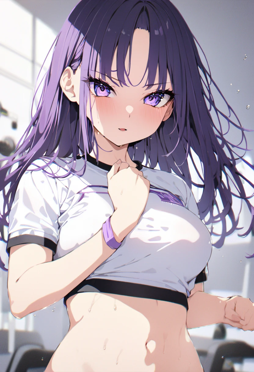 Masterpiece、最high quality、high quality、High definition、High resolution、High detail、Lens flare、Ray Tracing、high qualityのテクスチャー、high qualityの影、Beautiful details、Detailed explanation、Detailed texture、Realistic facial expression、Realistic and colorful、Slender、Cinematic Light、Side light、Sharp Focus、(1 Girl:1.3)、(Intricate details、Makeup、Pure Eros Face_v1:0.5)、(Details Beautiful delicate face、Detailed beautiful delicate eyes、Perfect Facial Proportions、Detailed skin、Charm)、Tears and a sad look、Fancy Twin Tails、Beautiful bangs、(Two-tone gradient hair color)、slender、(Upturned beautiful breasts)、White dress shirt、Crop top、Removing the Sleeve、(Detailed crotch、Open crotch、Showing off your crotch)、Female juice、I'm having an intense orgasm、Detailed cross-section of uterus、V-Cut、White Thong、Thighs、mini skirt、Flip up、High slit、Navy blue socks、sneakers、Spread your knees、(Leg spread)、(Raise your arms)、peace sign、Low-angle composition、(Take a deep breath、Work on this image step by step)