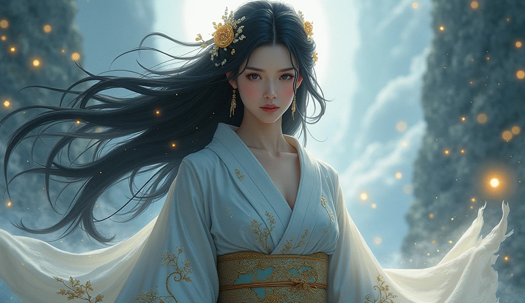Kimono, Black Haired, God's Bride - SeaArt AI