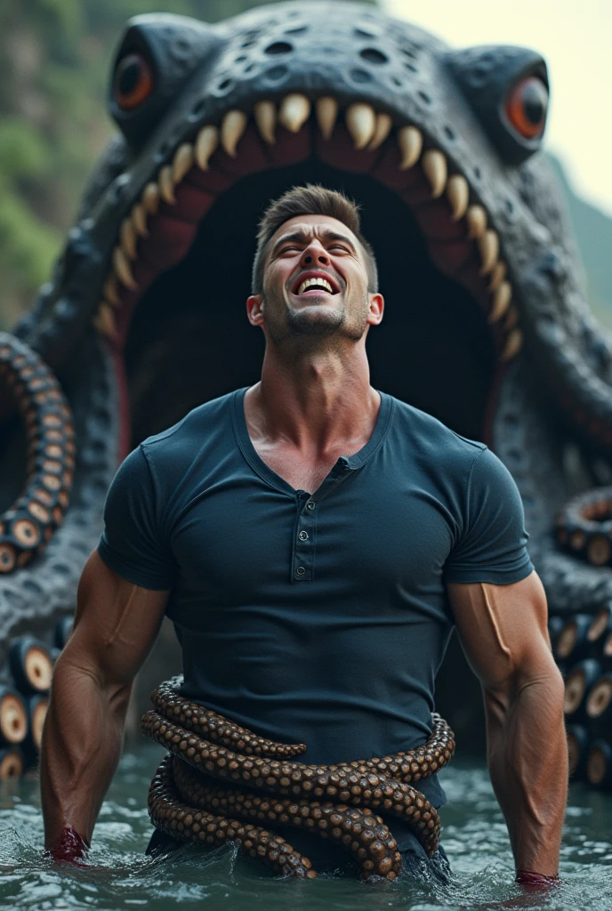 white male 40yo hairy handsome hiker with erect penis being carried by a monster and is swallowed by a giant worm monster, he is yelling in pleasure while becoming sexual food to his predator, interspecies, vore, wet, digestion, inside creature, beard, being swallowed, from above, coil, soccer player, underwear, yellow clothes, dilf, excessive cum, mucus, being swallowed, tattoos, bro, he is being engulfed by a mouth, white socks, claws, dirty sweaty socks, sweaty, wet, cum all over body, hairy body, logo socks, tentacles wrapping body, hardcore vore, digestive acids, maw, muscular athletic body, looking at viewer, erect penis, gym background, giant tongue, wet body, saliva, cum on anus, leaking anus, volumetric lighting, maw, reaching out to viewer