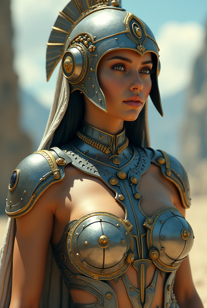 a close up of a woman in a costume standing in front of a crowd of people, award-winning fantasy art, heavy metal album cover, gilded lotus princess, star wars universe, megan fox as beautiful mountains, portrait futuristic solider girl, godess, princess leia, highly detailed surrealist art --auto --s2