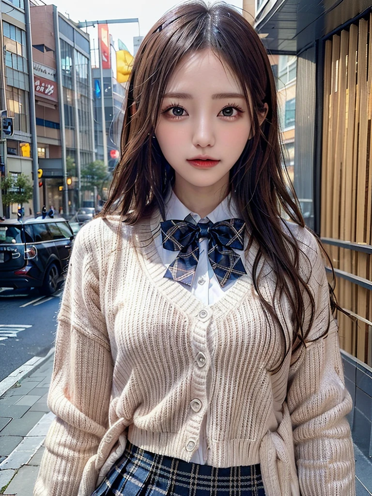 NSFW、High resolution、High level image quality、8K、real live action、borngraphy、baby face、highest quality、masterpiece、erotic、born徒、pink good,white skin,kneelesh colored pantyhose),Detailed panty pattern、panties focus、pink panties、absurd,small face、small breasts、part the bangs from the middle、,(cold look<tight eyes,glare,bullish,thin anger)、masterpiece,highest quality、Super high resolution,born,Len,beautiful,one person, solo,dark look,small breasts,whole body、very nice、JK,女子高born,woman, Are standing,(Photoreal:1.37)、photon mapping,realistic、かわいいsmall face,brown eyes、18-year-old、(red bow tie),Roll up your skirt