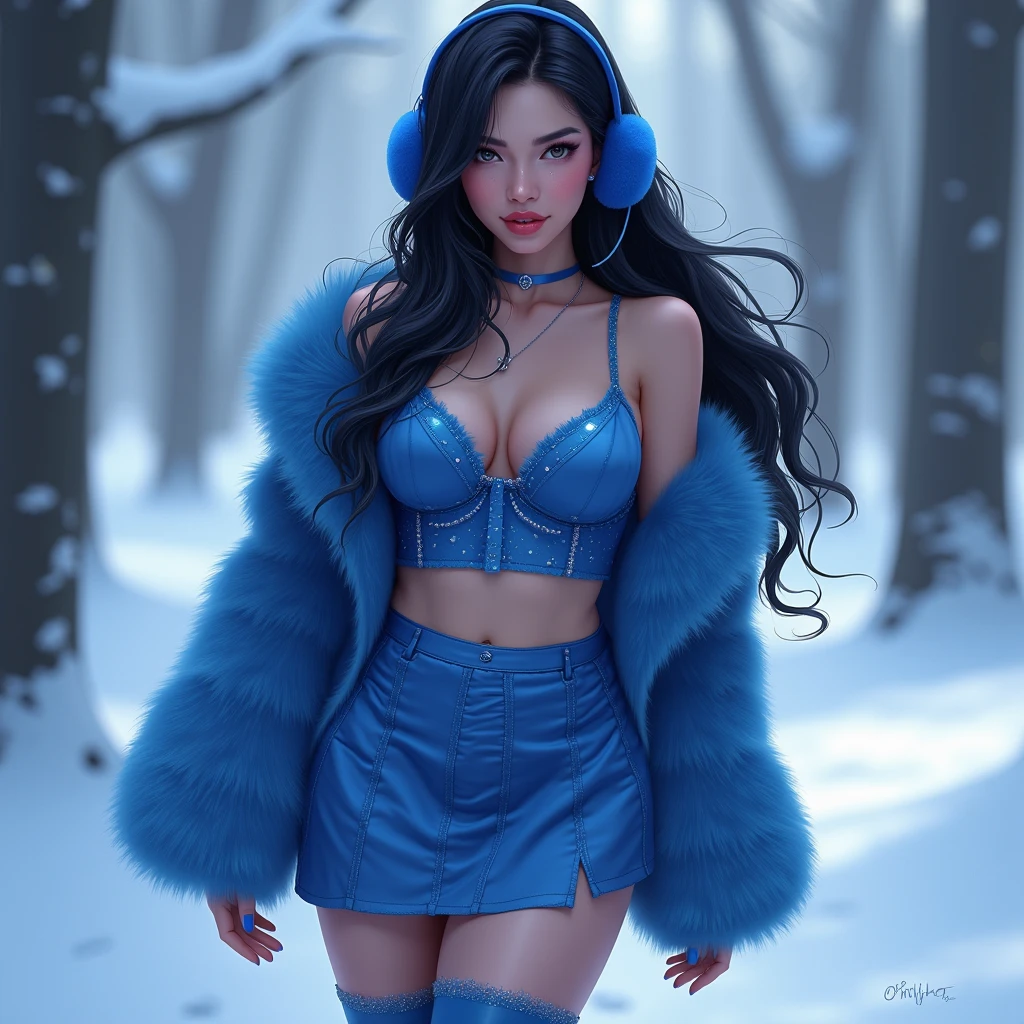 cute ,(((little ,tiny little body,little,chibi))),(((6 years old))),((anime  with extremely cute and beautiful black hair)),((((indian girl)))),(((flat chest))),((((black hair:1.35,messy hair,colored inner hair,absurdly long unkempt hair,dark hair,black hair,very long hair,voluminous hair,Thick hair,Dense hair,long hair)))),(((turquoise_eyes:1.3))),intricate eyes,beautiful detailed eyes,symmetrical eyes,big eyes:1.5,(((lustrous skin:1.5,bright skin: 1.5,skin tanned,shiny skin,very shiny skin,shiny body,plastic glitter skin,exaggerated shiny skin,illuminated skin))),(detailed body,(detailed face)),

cute,slutty,erotic,daring,(nsfw),

revealing clothing,show skin,(((modern princess,turquoise diadem,Sexy turquoise fur sweater, turquoise fur sweater outfit, wearing a turquoise fur sweater:1.3,turquoise winter sweater))), ((skirt,visible thong straps)),((underpants strap)),(arabian clothes,semi-naked,with little blue clothing,((((furry edge clothing)))),(arabian jewelry,intricate necklace),(((intricate outfit,intricate clothes,embroidered outfit,ornate outfit))),

(dynamic pose:1.0),embarrassed,(centered,scale to fit dimensions,Rule of thirds),

((snowy pine forest at night)),with dark stormy clouds,winter,scenery:1.25,((snow forest background)),Christmas tree,

highres,sharp focus,(ultra detailed,extremely detailed),(photorealistic artwork:1.37),(extremely detailed CG unity 8k wallpaper),(((vibrant colors,vibrant theme))),(intricate),(masterpiece),(best quality),