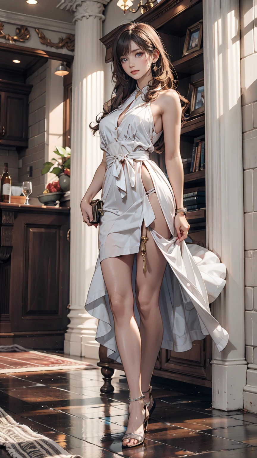 best quality, masterpiece, (((high resolution))), 8K, (Practical: 1.4), Ultra high resolution, 1 girl, Super detailed, 超Reality主义, Highly detailed CG illustrations, Official Art, light, Reality, young beautiful girl, Perfect body, Perfect body, full view, Perfect body, (start from below: 1.3), mask, posture, Sexy long legs, confident, Beautiful and sexy, Long skirt,S-Shaped Body, Upturned buttocks, Assumptions, 摆posture, Different perspectives,Bright colors,on the beach,((((Clear details)))),uhd, accurate, masterpiece, textured skin, super detail, high details, high quality, best quality, highres