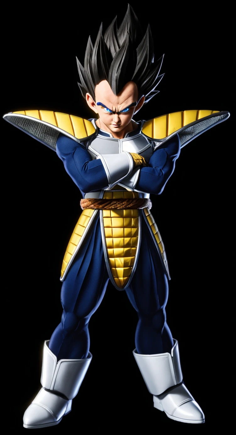 1guy, masterpiece, best quality, absurdres, wallpaper, detailed face, detailed eyes, Vegeta , full body, Sayian armor, massive bulge