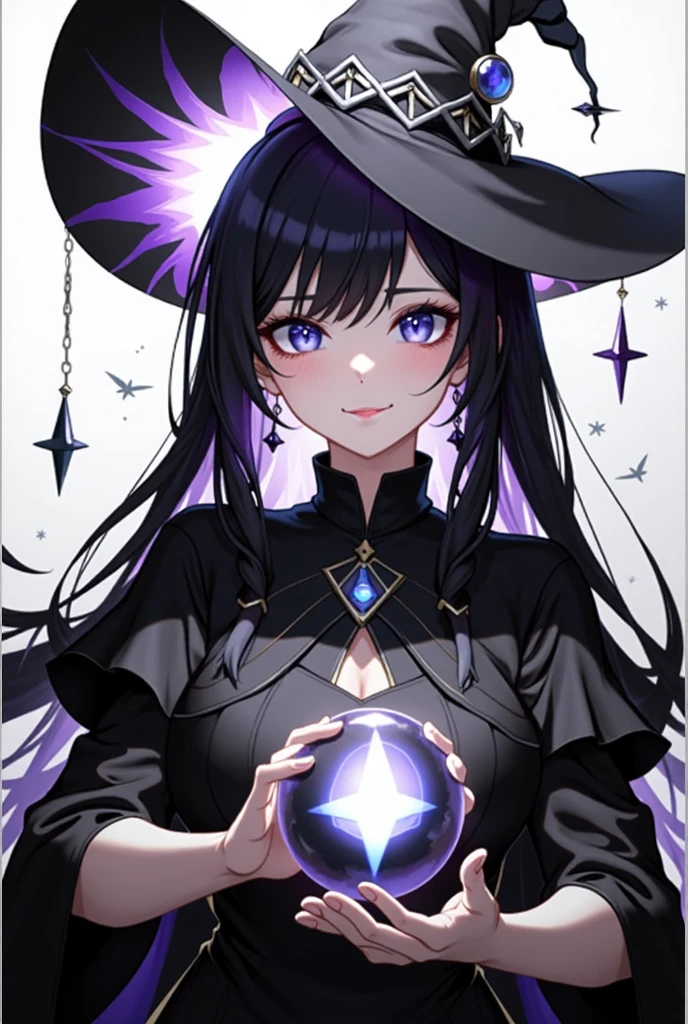dark magic user, black holes, witch, cursed tattoo on body, robes, grey skin, crest, close-up, huge magic circle on hand, fantasy art, sapphire accesory, perfect body shape, look away, shy blushing face, masterpieces, solo, magical belt, void aura, mystic quality, 16k anime wallpaper quality, extreme eye detail, breast expose