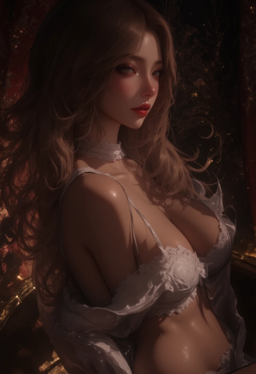 (best quality,8k:1.2,high resolution:1.2),ultra-detalhado,Realistic,space science female,straight long black hair,bangs,rosto extremamente detalhados,long eyelashes,holding a light saber,all sheer light beige Collant de nylon Apertado,white pantyhose, light beige gloves,light beige Glossy metalic accessories,Physically-based rendering,sharp focus,studio lighting