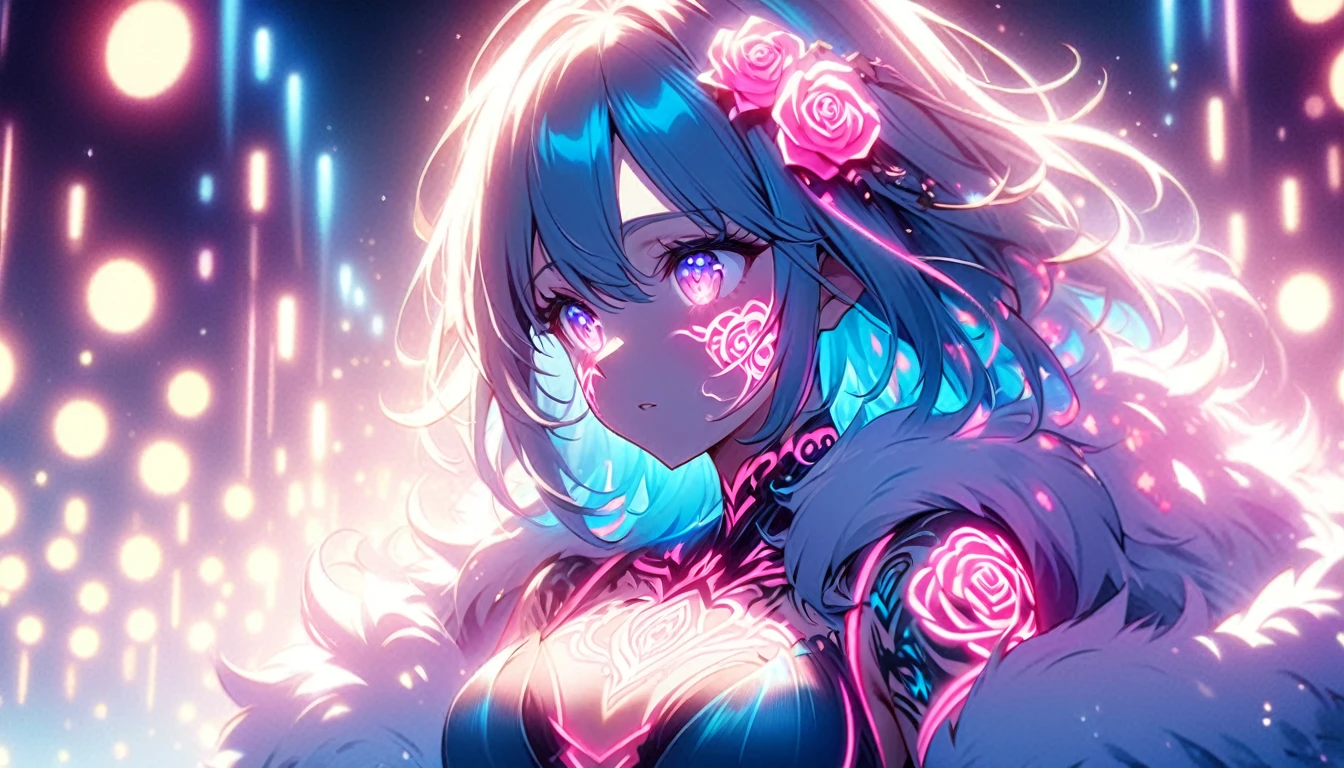 The middle of a journey,(((Very detailed, 8K quality))),,Hair above one eye, Red eyes, Clear Eyes, choker, Open jacket,Anime Style, Movie Portrait Photography, 1 female, 22 years ago,sit on chair、Crossing your legs、Blue Eyes Background, Big and ample breasts, anger, (Scarlet Hair), Long Hair, Purple eyes, Wearing a short black dress, (Natural skin texture Crisp details, Surreal, (Realistic eyes, Natural skin texture, Realistic facial details), Written boundary depth, Bokeh, Crisp details, Surreal, 35mm film, Absent-minded, ,lipstick, ear piercing, eye shadow, Hoop Earrings, Red pink lips, Multicolored red eyes, Purple Theme,Wear an iridescent aura,Beautiful Eyes,Standing in front of the red gate、Leaning forward,drooping bangs,sit,sunglasses、White and purple are the main colors.