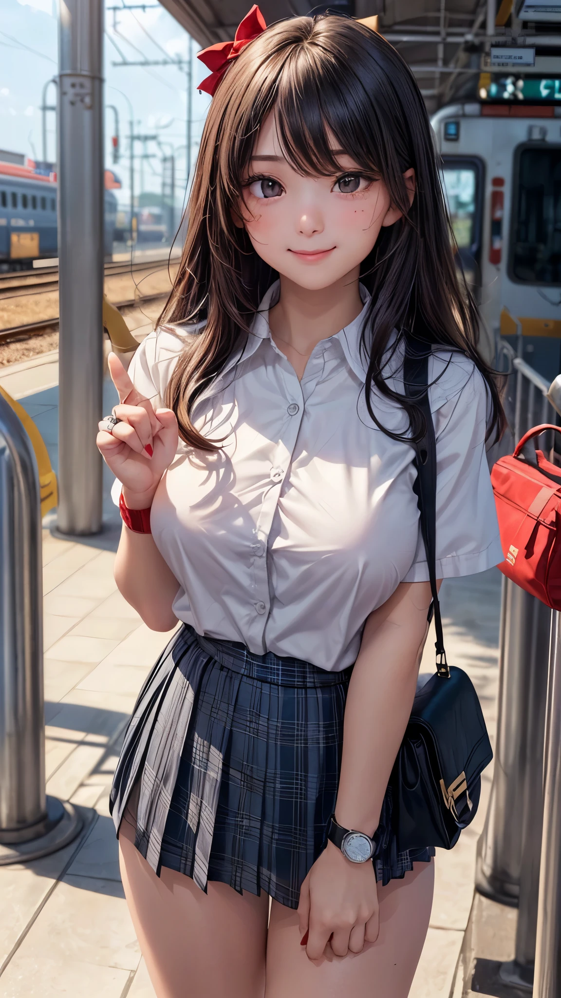 One girl、、15yo student、A smile、
