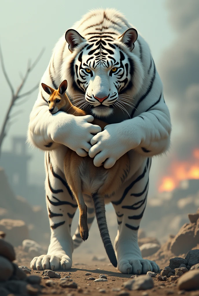 In China,The white tiger is the god of war、God of killing。The tiger has the ability to avoid evil、Disaster by you、Pray for prosperity and punishing evil for good、Get rich、Tying the knot and other divine powers。And it is one of the four spirits,Of course, it is also made by the stars。It is composed of twenty-eight stars,Western Seven Lodges:Kui、Lou、stomach、aang、end、beak、ginseng。So a representative of the West,And its white,It's because of the West,The West is gold in the five elements,The color is white。So it's called a white tiger not because it's white,It's said from the five elements。